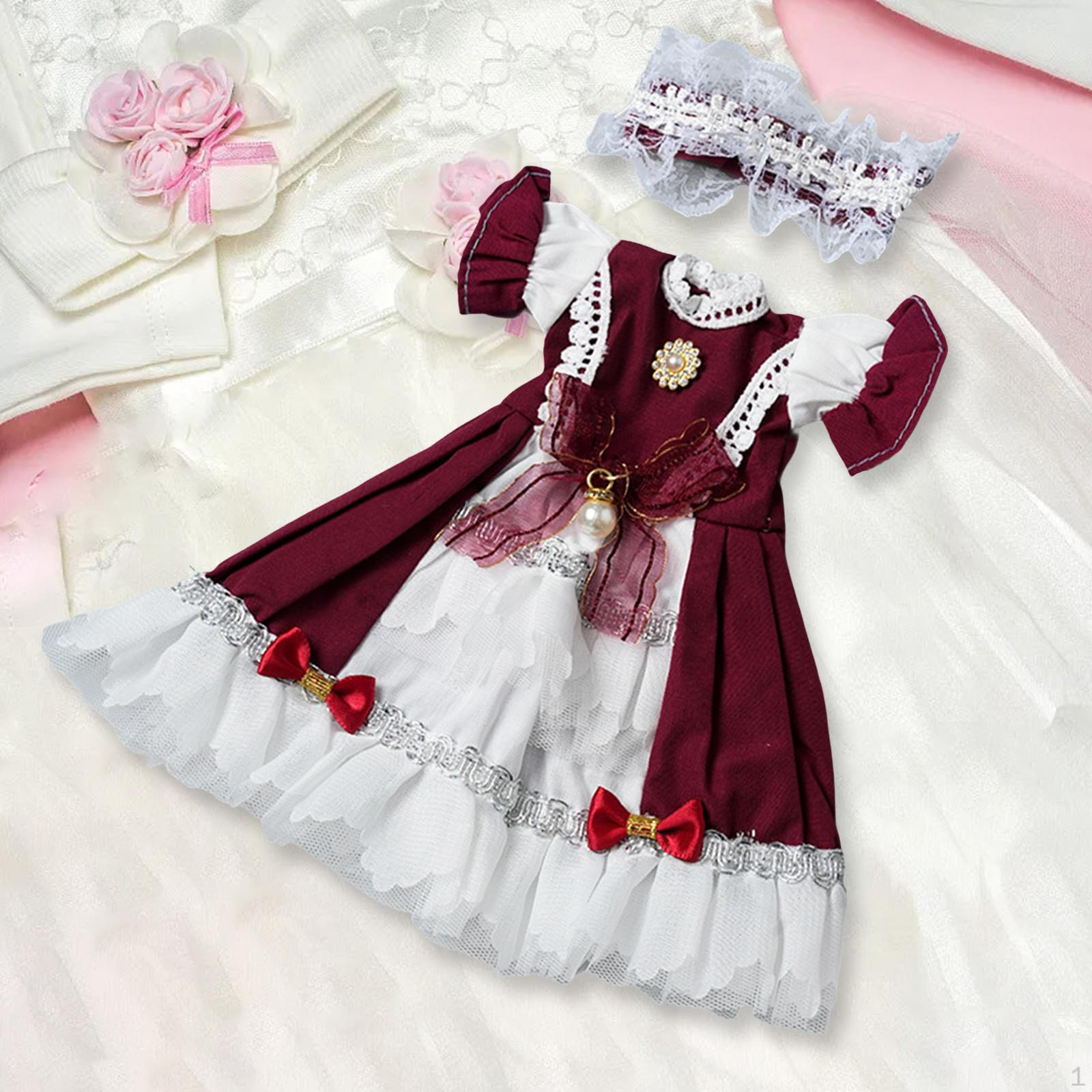 

Набор для создания костюма куклы принцессы для фигурок размером 181 дюйм красный