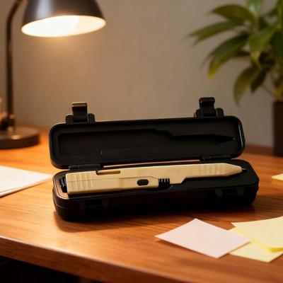 Tactical Slide Action Pen 3D Printed Bolt-Action EDC Ballpoint Pen with Refillable Ink Unique Gift for Men Collectors