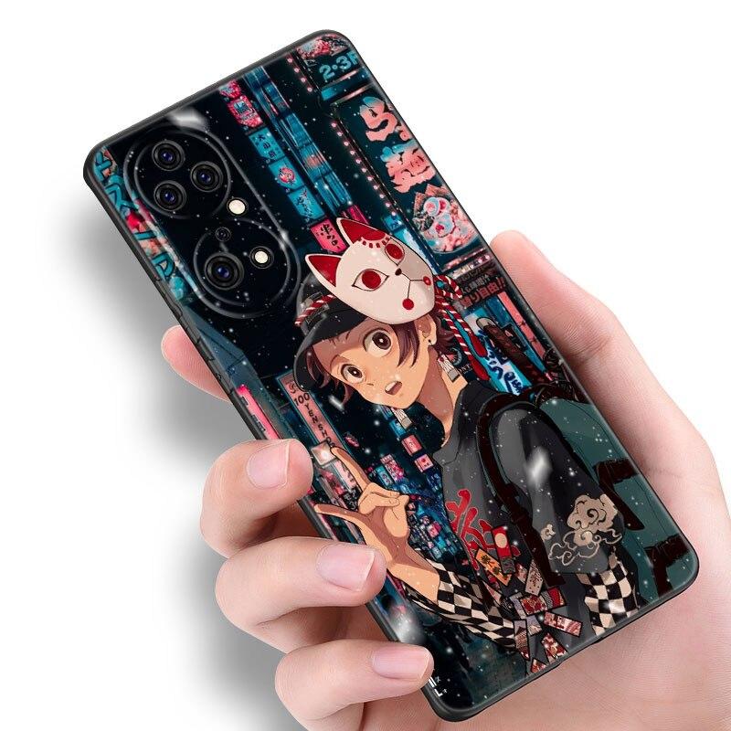 Чехол аниме Demon Slayer Tanjiro для Huawei P Smart Z P50 P40 P30 P20 Pro P10 Lite E P8 P9 Lite 2017 P Smart S 2019 2020 2021 Huawei P50 Pro