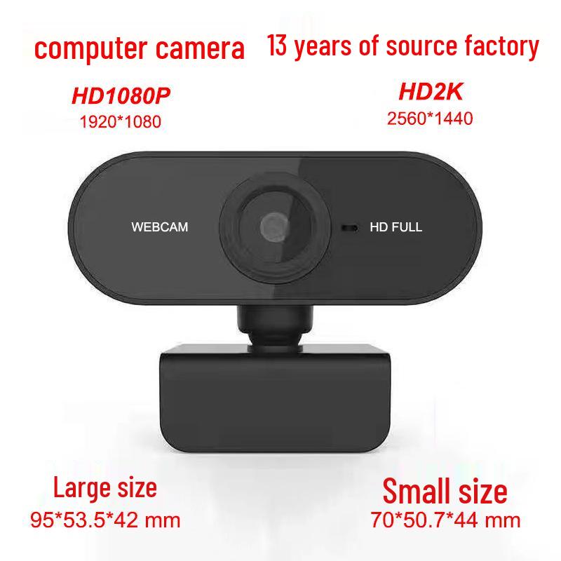 HD2K 4K High Definition Computer Camera with Microphone for Online Classes
