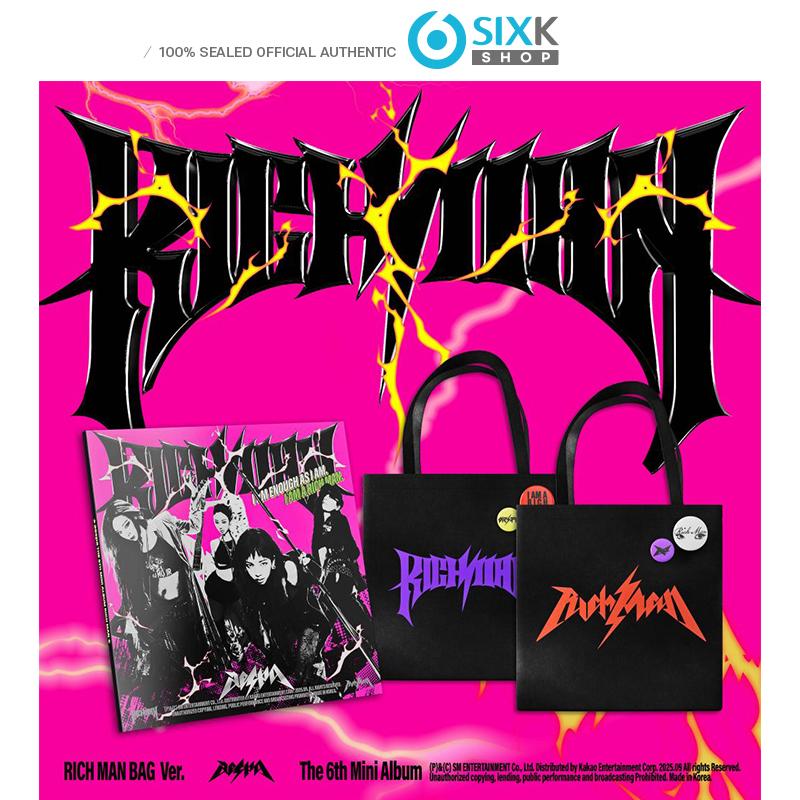 

[Предзаказ] aespa - 6-й мини-альбом [Rich Man] RICH MAN BAG Ver. [NO POB] RANDOM