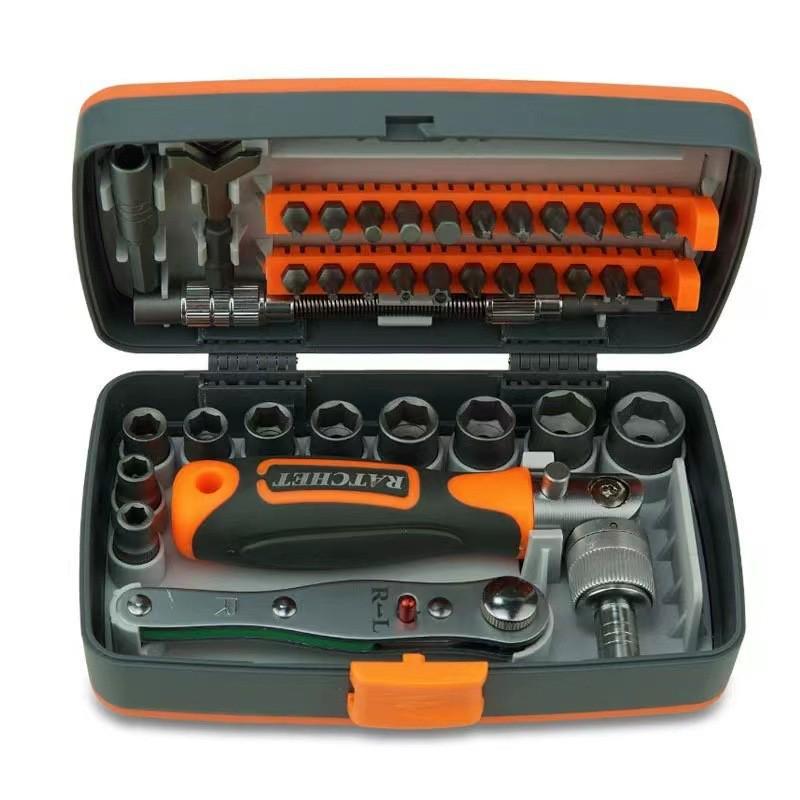 38-Piece Super Hard Multi-functional Ratchet Wrench & Screwdriver Set 2880A