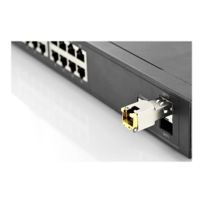 DIGITUS Professional DN-81005 SFP Transceiver Module (mini-GBIC) Gigabit Ethernet 10Base-T, 100Base-TX, 1000Base-T RJ-45…