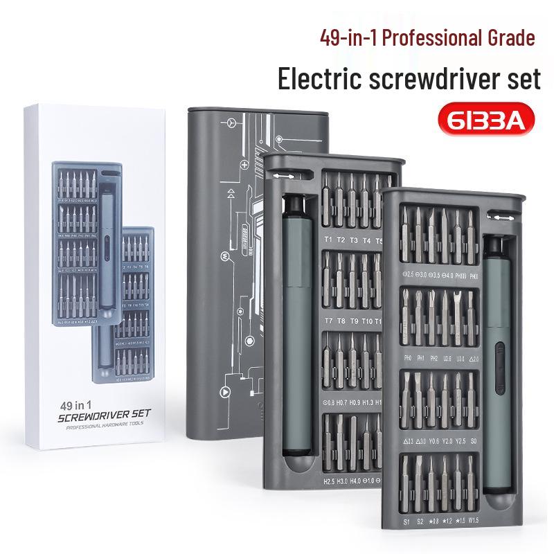 49-in-1 Electric Precision Screwdriver Set for Mobile Phones, Computers, Laptops