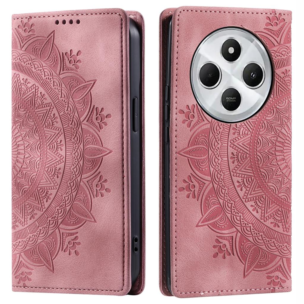 Style 010 For Xiaomi Poco C75 4G/Redmi 14R 5G/14C 4G Wallet Stand Case Imprinted Leather Phone Cover