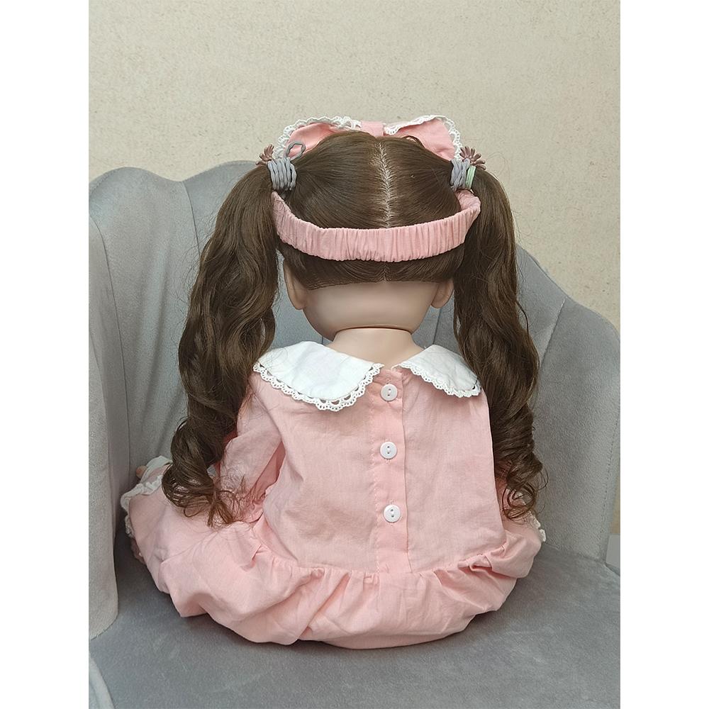 Mode Spielzeug Ganzkörper Weiches Silikon Lebensechte Real Touch Reborn Baby Mädchen Schöne Betty Mit Wenig Wellen Haar Kleinkind Prinzessin puppe