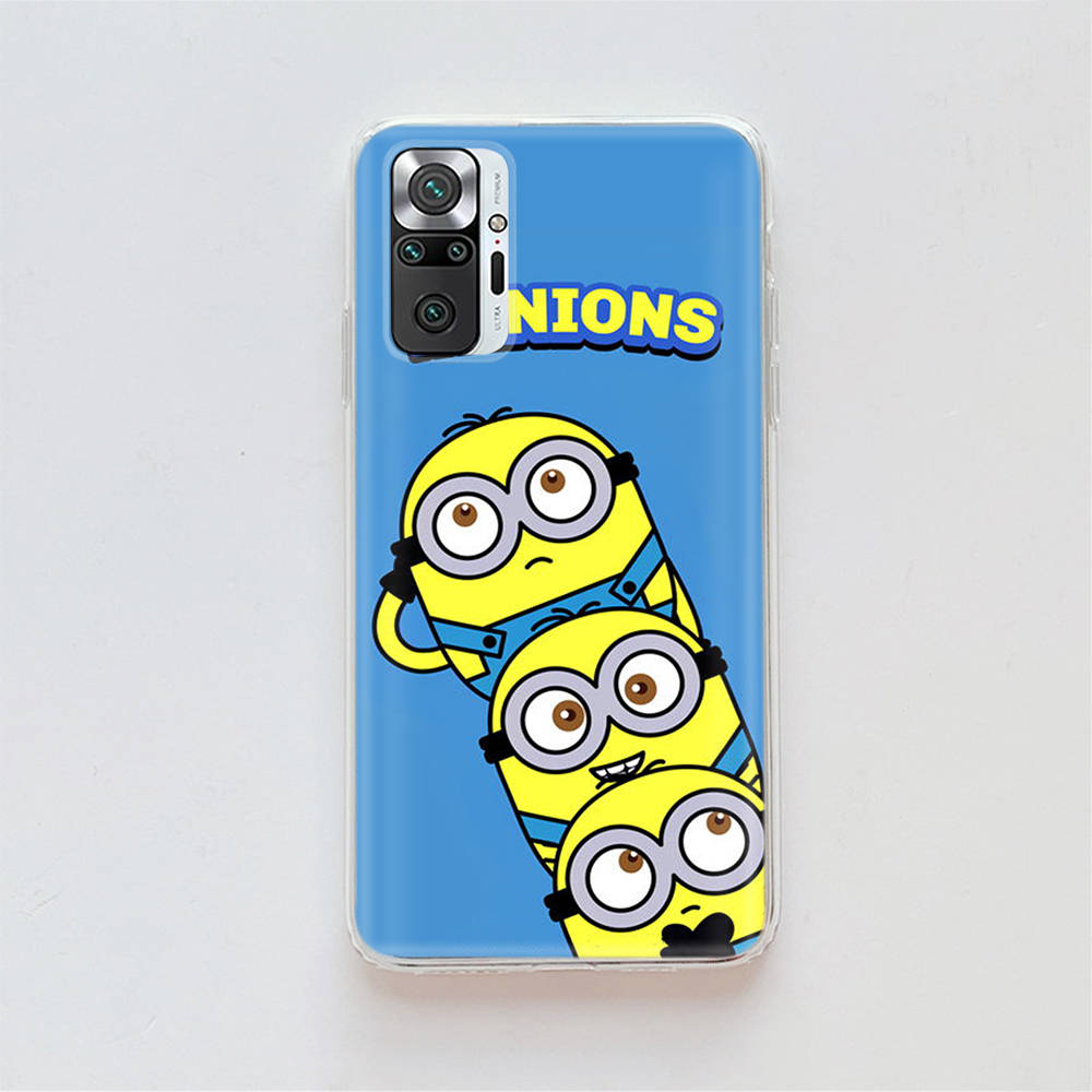 Husă Transparentă pentru Samsung A04 A14 A23 A34 A54 M23 M33 M52 M53 Realme Narzo 50 50I 50a Prime C35 C55 C30S 10 9 Pro M-77 Desene Animate Minioni