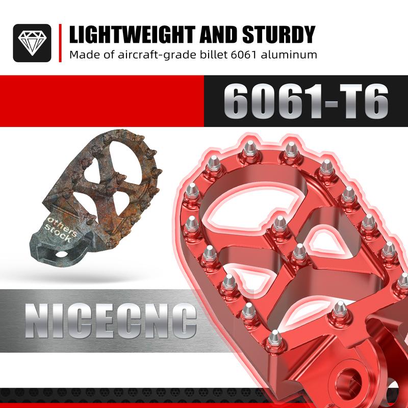 NICECNC For BETA Xtrainer 300 2015-2024 RR 300 RR 250 2013-2019 Foot pegs Footrest RR 125 RR 350 RR 390 RR 430 RR 450 RR 480 498