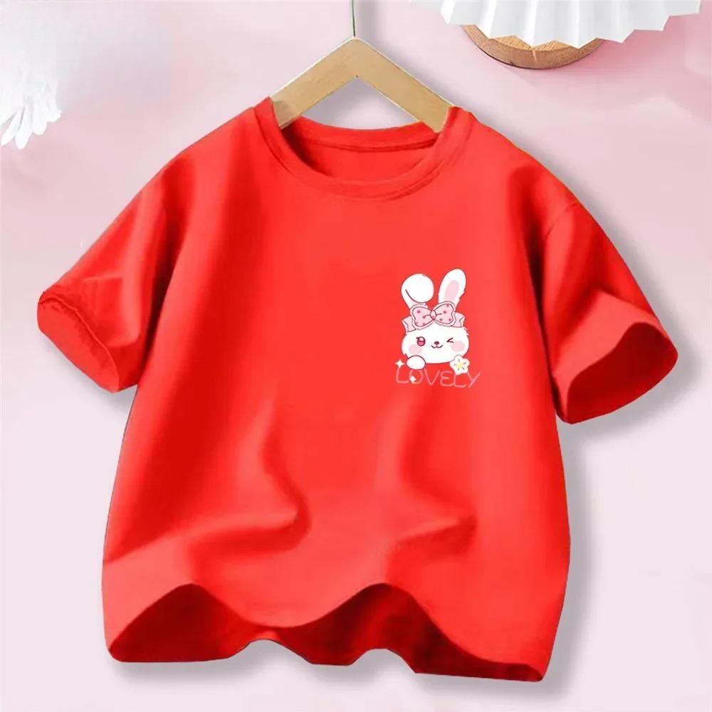 Sweet Heart Print TShirt Crew Neck Short Sleeve TShirt Casual Every Day Tops Girls Clothing Fashion Teens Sport Clothes