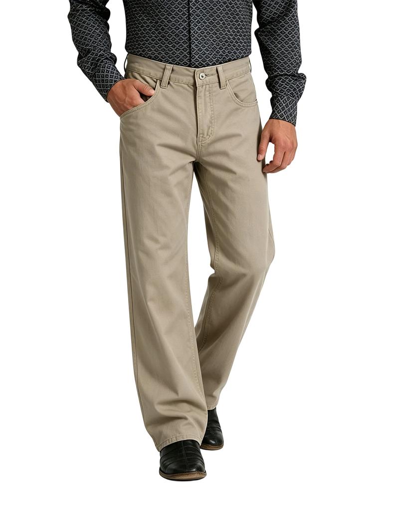 Men's Vintage Straight Leg Casual Pants Loose Fit for Fall Winter