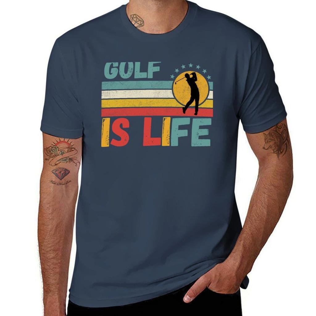 Golf Is Life Golf Lover Vintage Tshirt Holiday Simple Tee Shirt