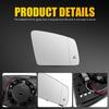 2X Clear Mirror Glass Heated+Blind Spot Kit For Mercedes-Benz CLA C117 2013-2018