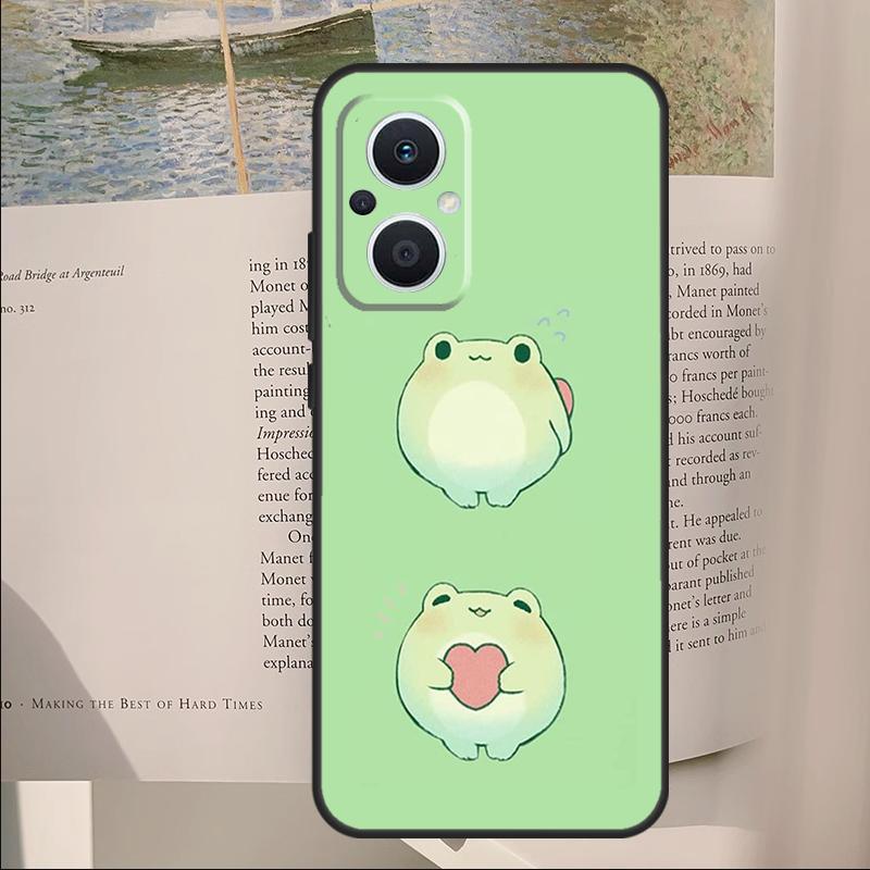 

Mint Green The Frog Mushroom Cover For OPPO Reno 10 12 13 14 Pro 11 F 12F 13F 14F 7 8 Lite OPPO Find X9 X6 X5 X8 Pro Case OPPO Find X6 Pro