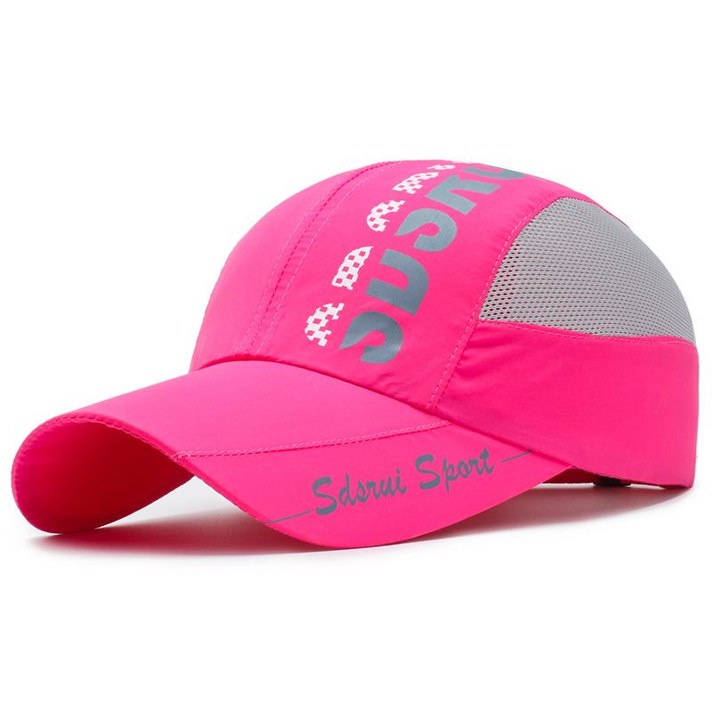 Summer Quick-Dry Mesh Baseball Cap, Breathable Outdoor Sports Quick-Dry Sunshade Hat With Printed Letters Adjustable