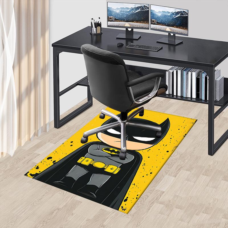 

Batman,Cape Office Carpet Chair Mats, Home Decor Dormitory Floor Protector With Anti-Skid Backing, Large Area Coverage, Christmas Decoration 60cm by 90cm