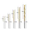 50pcs High Speed Steel Ti-plated Twist Bit Titanium Coated Drill Bits Set Tool High Quality Power Tools 1/1.5/2/2.5/3mm
