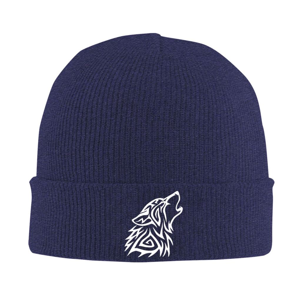 Wolf Dog Tribal Knitted Hats Winter Thick Caps Unisex Women Warmer Bonnet Hat Outdoor Leisure Hat Warm Soft Caps