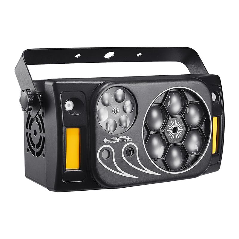 DJ Lights LED 6X10W RGBW Beam Moving Head Light Stage Effect Laser Strobe Lighting Remote Control For Disco Party Bar Event