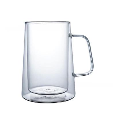 Shangqi Double-Wall Glass Coffee Mugs (Set of 2)