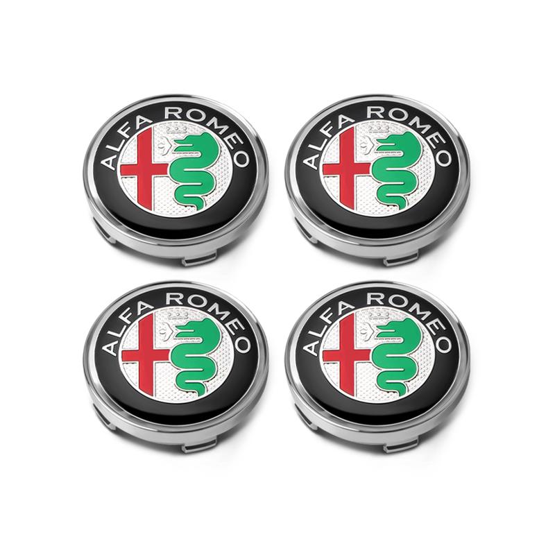 

2026 Hot Alfa Romeo 60mm Car Wheel Hub Caps Auto Emblem Tire Center Cover Badge Decor For Alfa Romeo Sportiva 147 156 166 159 Gi For Alfa Romeo зелений