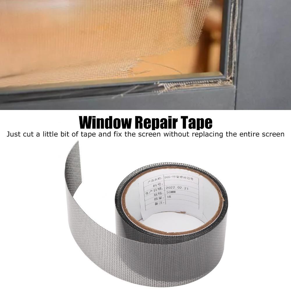 5pcs 50mm*2m Window Screen Repair Tape Waterproof Self Adhesive Mesh Tape Mesh Repair Tape  Repair