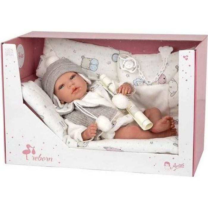 Poupée Nouveaux-nés - Arias - Vega - 40 Cm - Accessoires Inclus - Pour Enfants De 3 Ans Et Plus