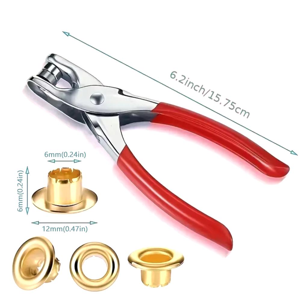 With Eyelets Grommet Eyelet Plier Set Installation Grommet Tool Kit Metal Pliers  For Leather Cloth