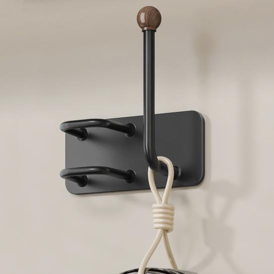 Držák na gumičky do vlasů, hřebenový držák, litinový, nerezavějící, vodotěsný, vertikální design, stojan pro uložení hřebenů a gumiček do vlasů, vlasové doplňky