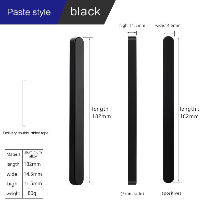 Uchwyt do drzwi przesuwnych szafa drzwi stodoły łazienka szklane drzwi uchwyt jedna para Przyklej Użyj taśmy dwustronnej