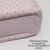 High Quality Casual Shoulder Bag PU Leather Khaki Color Handbag Polka Dot Lightweight Tote Bag