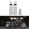 Pair of Front Rear Motorcycle CNC Foot Pegs Shifter Pedals Footrest Black