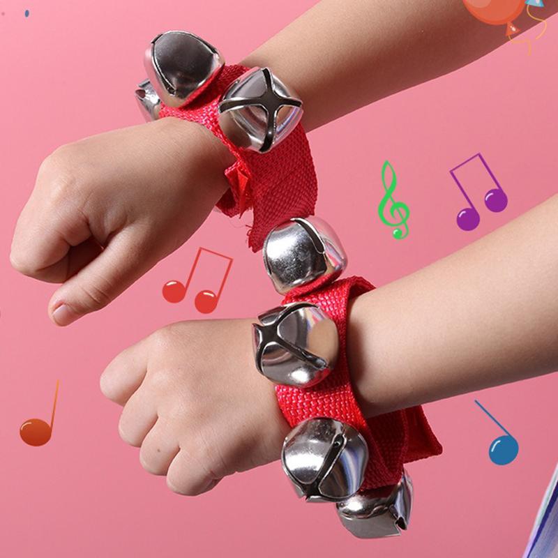 2PCS Pulseira Azul Sino Sacudindo Sino Decoração de Festival Jingle Festa Produzir Ruído Acompanhamento Natal Ano Novo Lembrancinhas ZYF