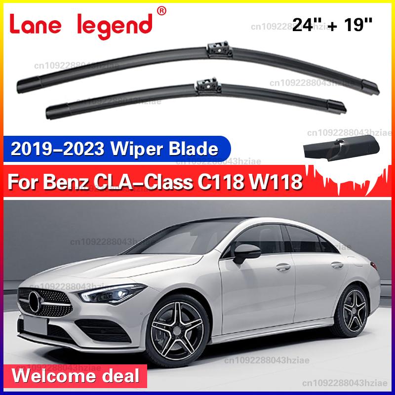 FCM5   2x For Mercedes Benz CLA Class C118 W118 2019 - 2023 Car Front Wiper Blade Windshield Windscreen Window Brushes 24 +19 Benz CLA-Class&C118 W118 2019-2023