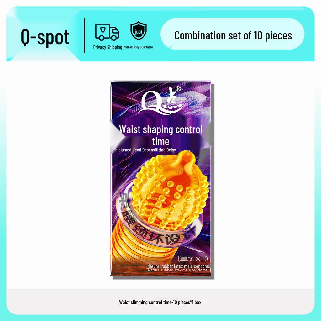 Q Point Ultra-Thin Lubricated Condoms - 10 Count Moisturizing & Safe for Adult Family Planning