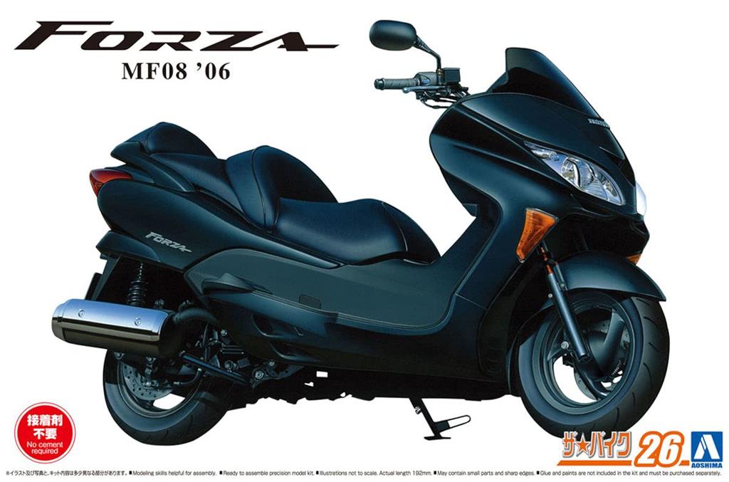 Aoshima Bunka Kyozaisha The Bike Series Honda MF08 Forza 2006 Plastic Model 1/12 No.26