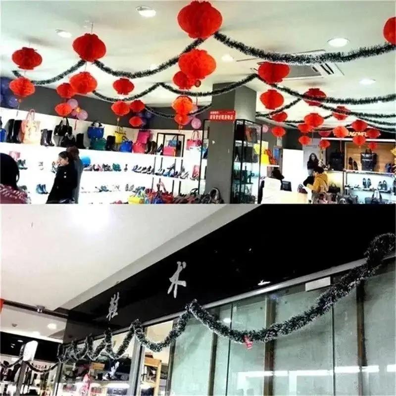 Decoration Bar Tops Ribbon Garland New 1PC 2M Eve Christmas Tree Kitchen Wedding Party Decoration Prop To 1