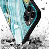 Hülle aus gehärtetem Glas für iPhone 12 11 Pro Max 14 13 12 Mini Fundas X Xr Xs Max 8 7 6s Plus Cover Shell Fundas Farbenfrohes Marmor