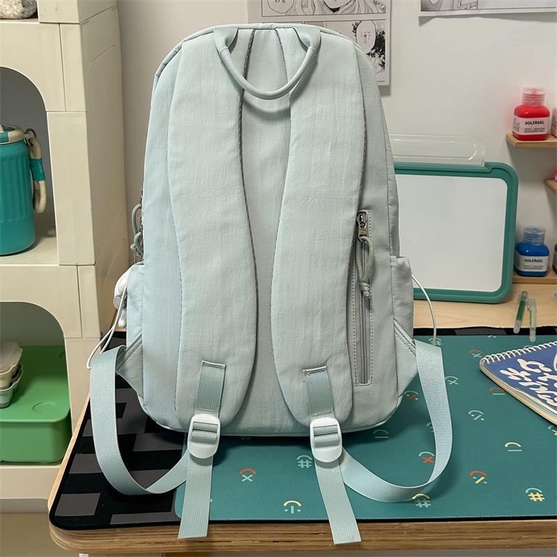 College Style Student Schoolbag Large Capacity Embroidered Backpack