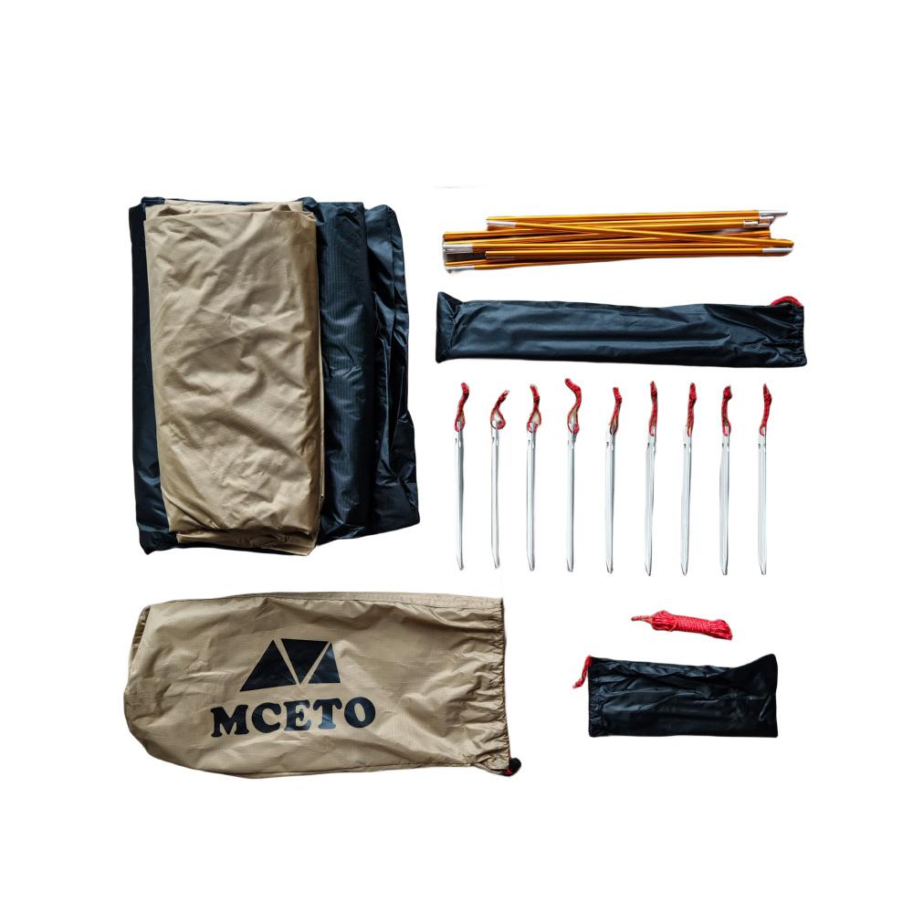 Ultraleichtes Campingzelt für 1 Person, Aluminiumstange, Outdoor-Wanderzelt, wasserdichtes Rucksackzelt