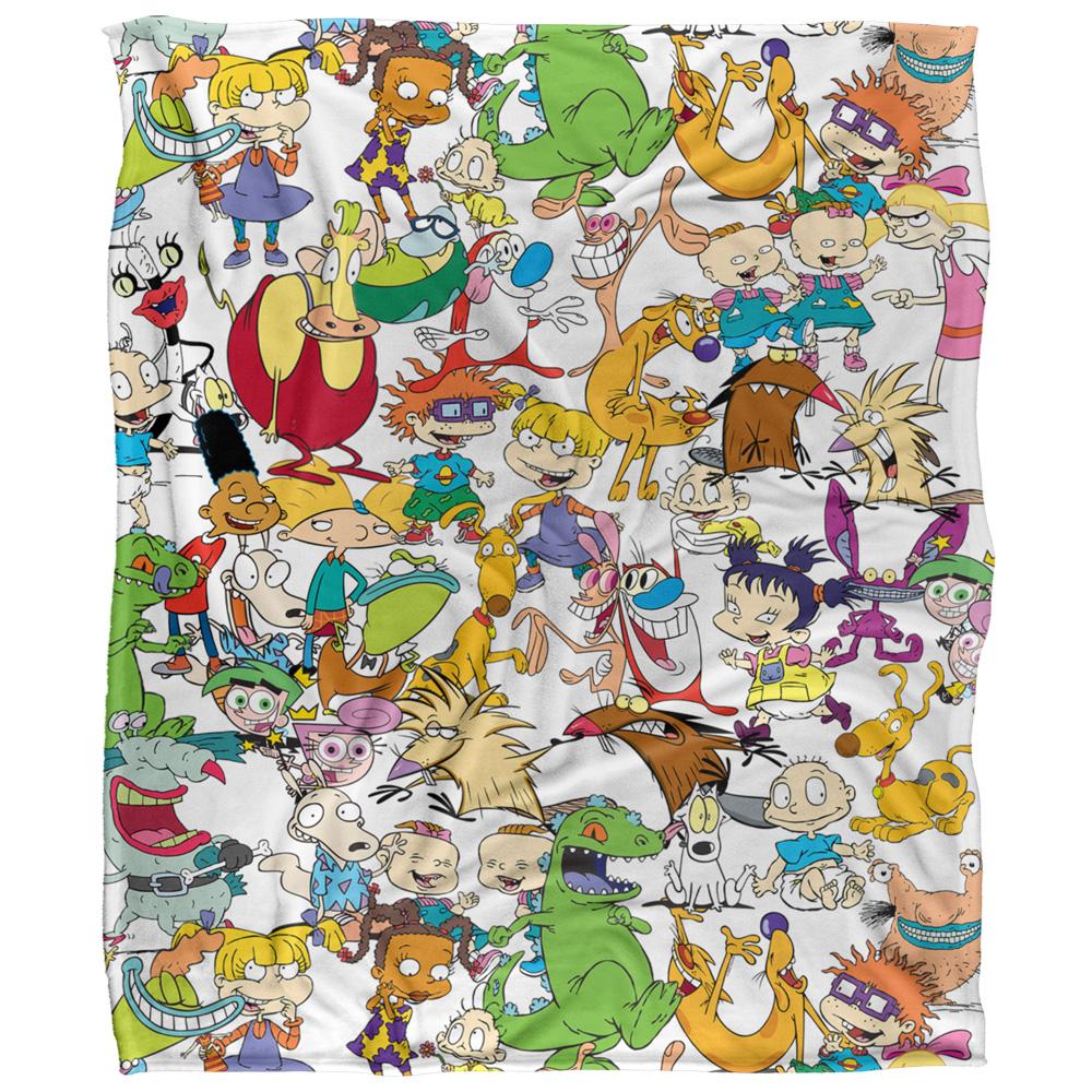 Nickelodeon Silky Collage Supersoft Blanket