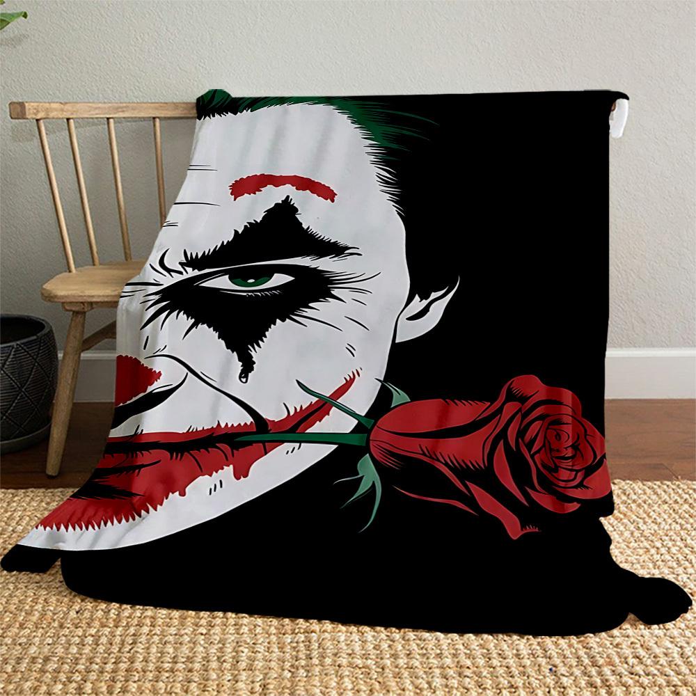 1pc Joker Outdoor Blanket - Throw Blanket, Soft , Flannel Blankets, Living Room, Travel, Camping C1209070