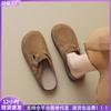 Thick-soled retro one-pedal outer wear bag head half slippers women's soft bottom