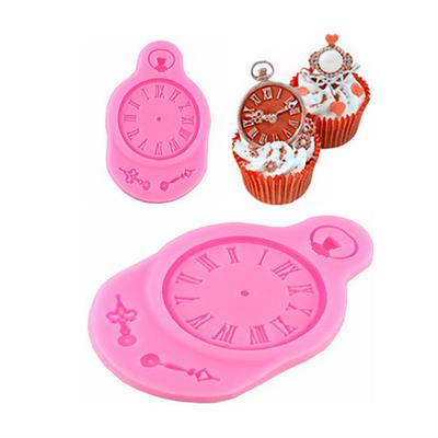 Cake Decorating Tools Watches And Clocks Cartoon Liquid Fondant Cake Mold Handmade Chocolate Dessert Decoration Diy Bakeware