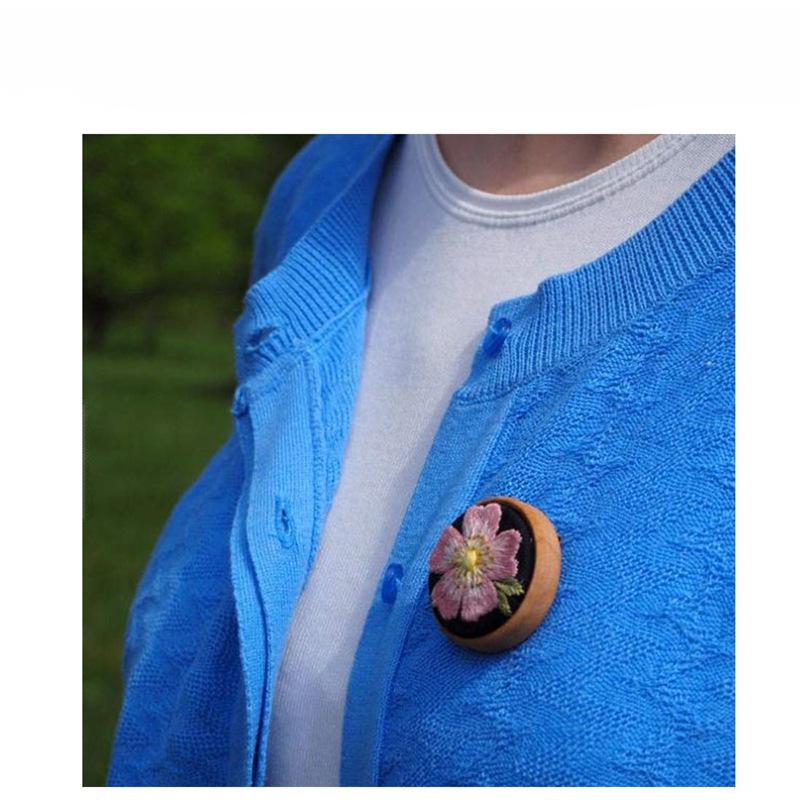 Wooden Base Brooch Tray for DIY Jewelry and Accessories