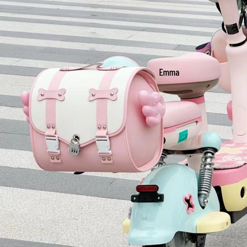 Electric Bike Winter Storage Box: Thickened, Waterproof, Cartoon Design, Rear-Mounted Bag, Free Home Shipping Bag + Accessories