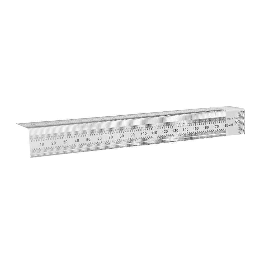 Stainless Steel Bend Rules T-Type Woodworking Scribing Ruler T-Type Ruler Woodworking Measurement