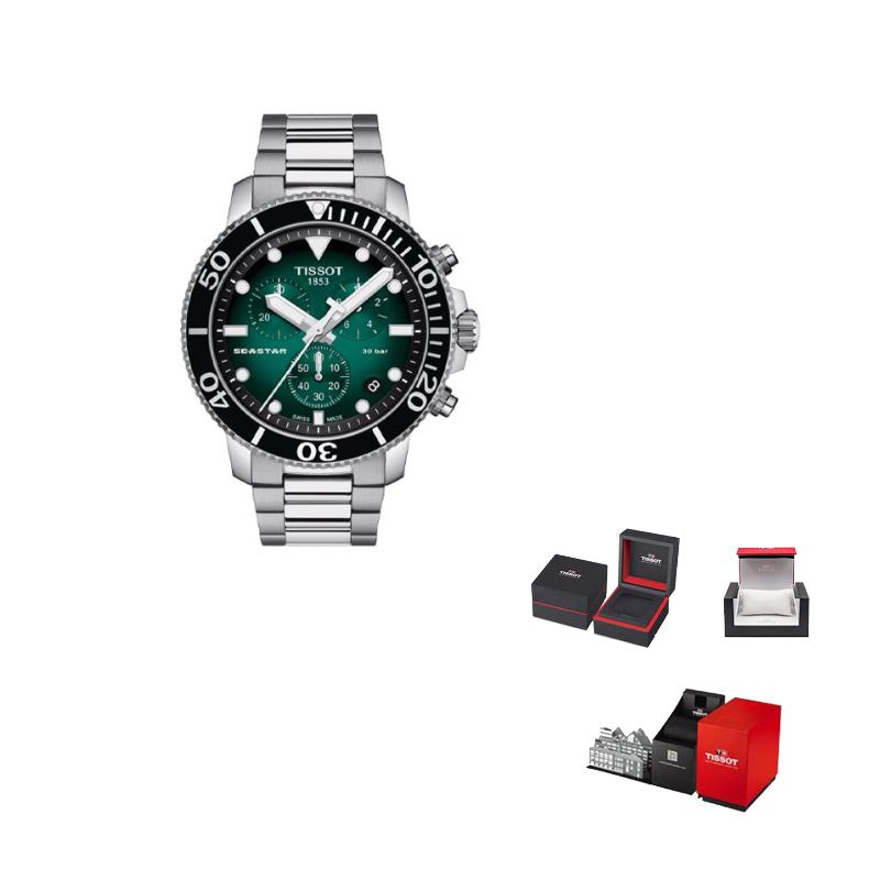TISSOT Men s Starfish Collection Watch T120.417.11.091.01 Gradient Green Dial