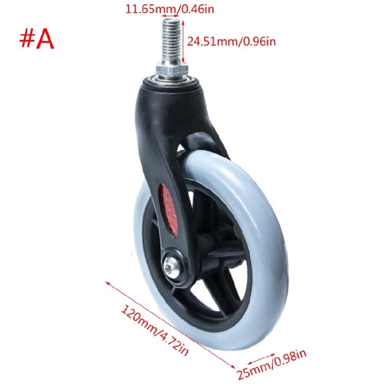 Wheelchair Wheel Replacement Parts Wheelchair Front Wheel Anti-Slip 5/6/8 Inch