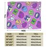 Tamagotchis Cartoon Blanket Cover Flannel 90s Electronic Pets Super Warm Throw Blanket for Airplane Travel Bedroom Quilt
