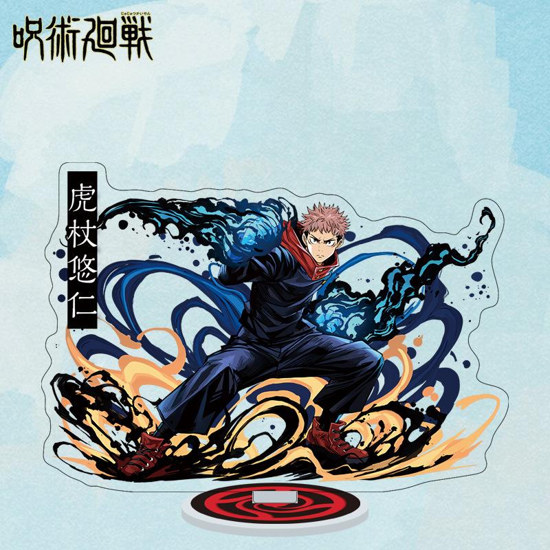 Cartoon Anime Jujutsu Kaisen Figures Acrylic Stand Manga Gojo Satoru Figurines Garage Kits GK Ornaments Decoration Plaything